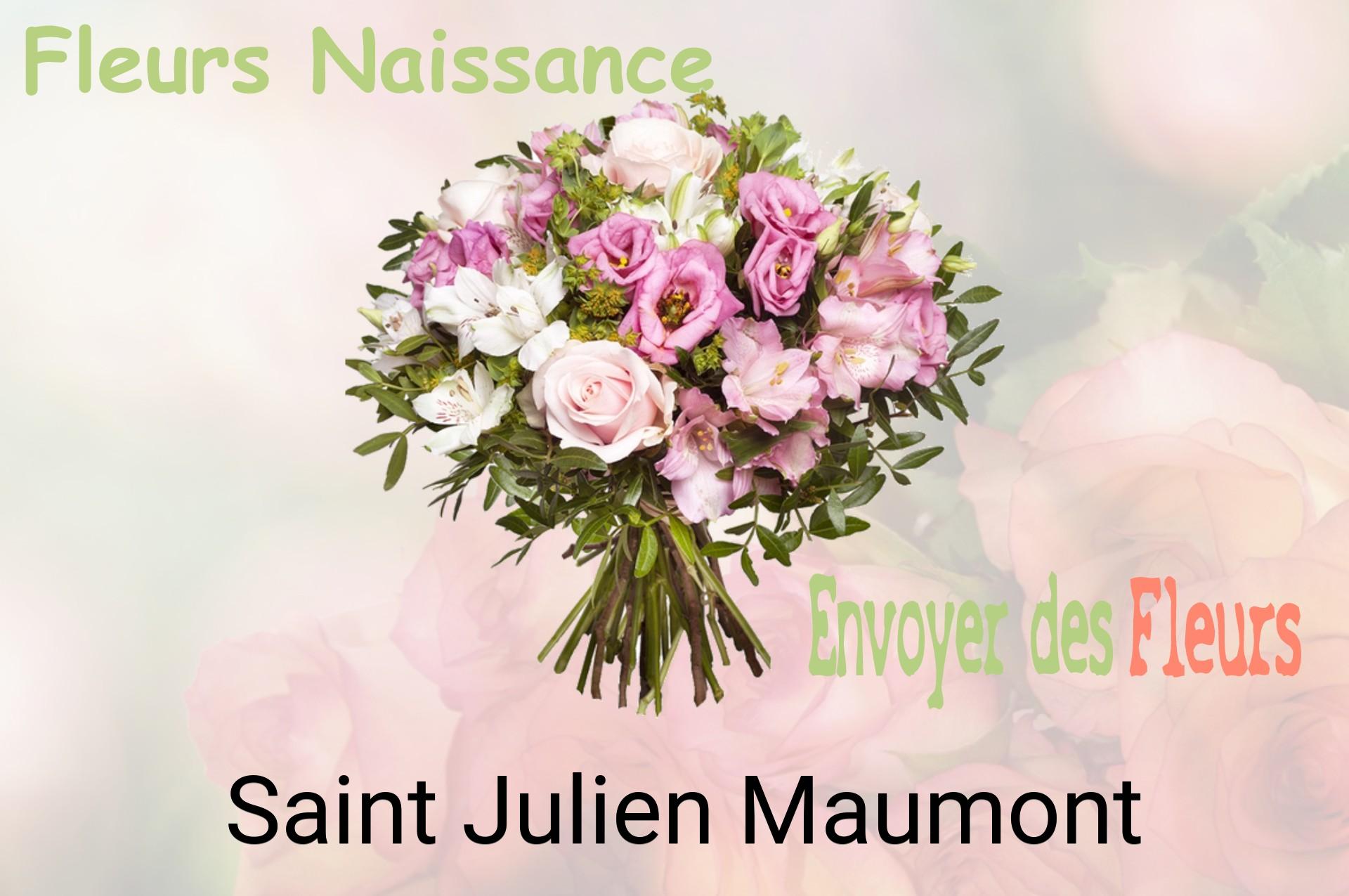 Bouquet de fleurs de naissance livré à Saint-Julien-Maumont